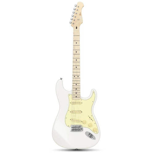 Donner DST-600 Elektro Gitar (Flat White) 1