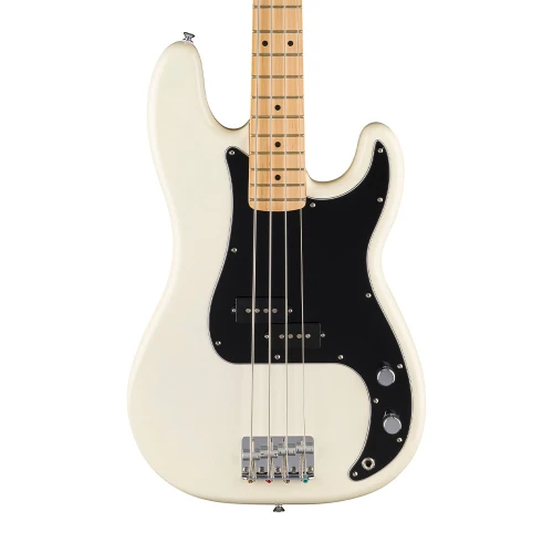 Fender Standard Precision Bass Akçaağaç Klavye Olympic White Bas Gitar 3