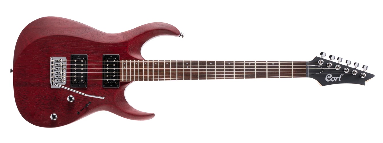 CORT X100 OPBC ELEKTRO GİTAR, OPEN PORE BLACK CHERRY (H-H) 1