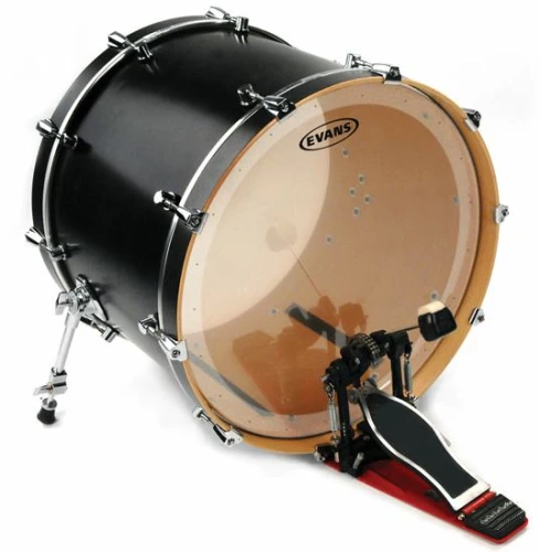 EVANS BD20GB2 20" DERİ KİCK CLEAR RİNGLİ-DELİKLİ ÇİFT KAT (16 MİL) 2