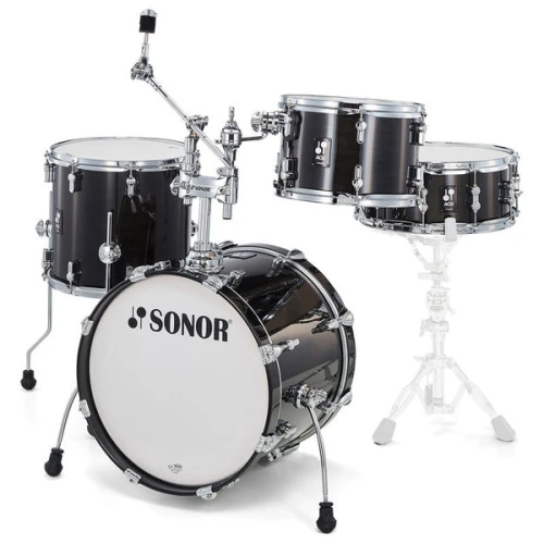 Sonor AQ2 Bop Set Akustik Davul (Transparent Satin Black) 3