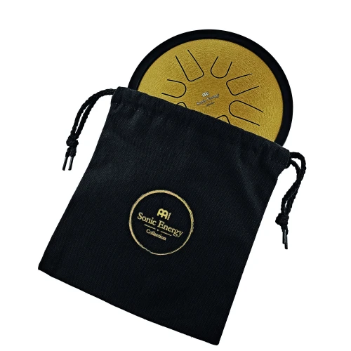 Meinl Sonic Energy 7" Small Steel Tongue Drum (C Minor, 8 Notes, 440 Hz, Gold) 3