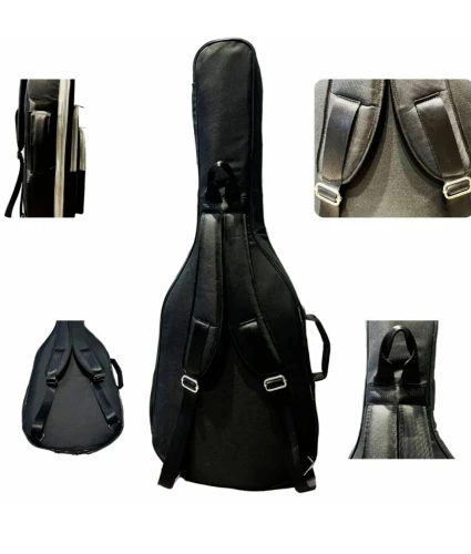 Siyah Profesyonel Gigbag Klasik Gitar Kılıfı - Çantası - Su Geçirmez 3