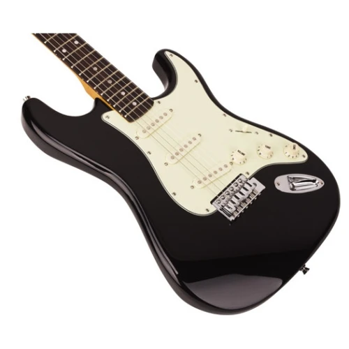 SX Stratocaster Elektro Gitar (Black) 3
