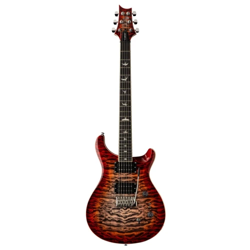 PRS SE Custom 24-08 Quilt Elektro Gitar (Charcoal Cherry Burst) 1