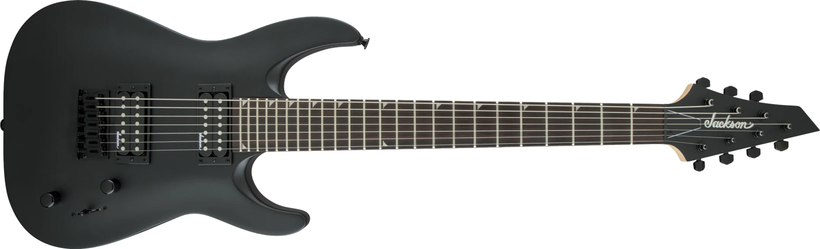 Jackson JS Dinky Arch Top JS22-7 DKA HT Amaranth Klavye Satin Black 7 Telli Elektro Gitar 1