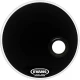 EVANS BD20REMAD 20" DERİ RESONANT KİCK SİYAH ÖN SÜNGERLİ DELİKLİ TEK KAT 4