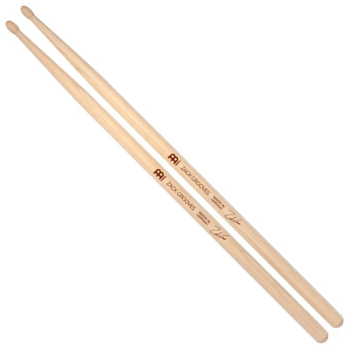 Meinl SB606 Hickory Zack Grooves Oval Wood Tip Baget 1