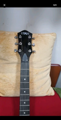 Sıfır,Lespaul Model Cross marka Siyah RenkElektro Gitar 4