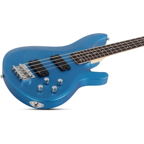 Schecter C-4 Deluxe Bas Gitar (Satin Metallic Blue) 4