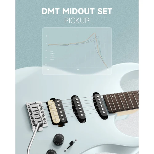 Donner DMT-66 Elektro Gitar (Gri) 7