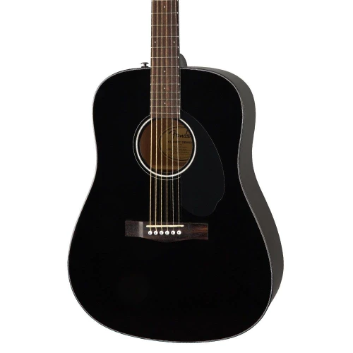 Fender CD-60S Dreadnought Black Akustik Gitar 4
