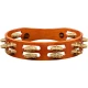 Meinl TA2B-AB Brass Jingle 2-Rows Hand Tamburin (Antique Brown) 4