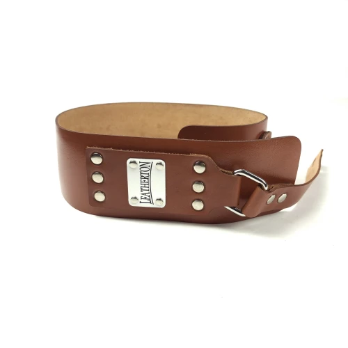 Leatherton LT Fastback Hakiki Deri Gitar Askısı (Camel) 3