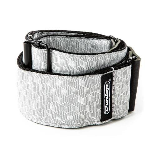 Jim Dunlop D6712 Jacquard Cube Hatch Light Grey Gitar Askısı 2