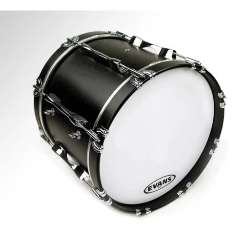 EVANS BD28MS1W 28\" DERİ MARCHING BEYAZ TEK KAT (10 MİL) 2