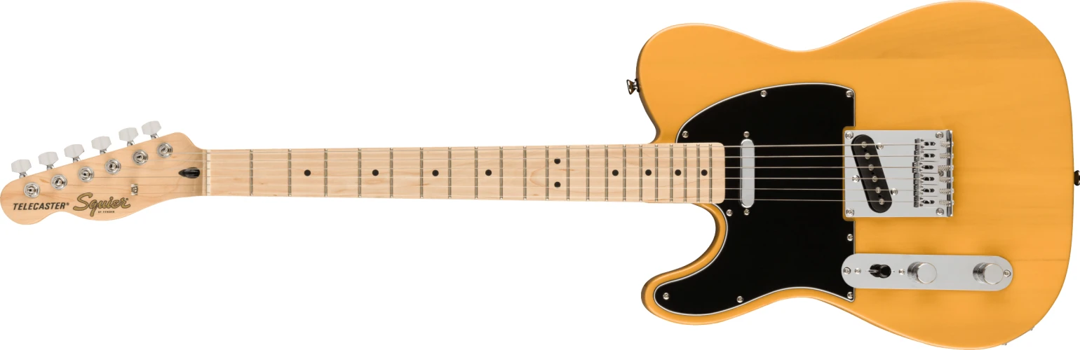 Squier Affinity Telecaster Akçaağaç Klavye Butterscotch Blonde Solak Elektro Gitar 1