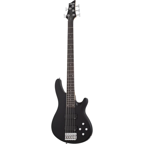 Schecter C-5 Deluxe 5 Telli Bas Gitar (Satin Black) 2