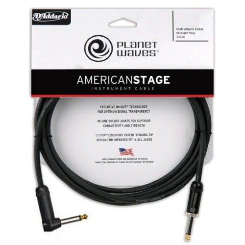 Planet Waves PW-AMSGRA-20 American Stage Guitar Cable 6 metre Enstrüman Kablosu (6 mt) 1