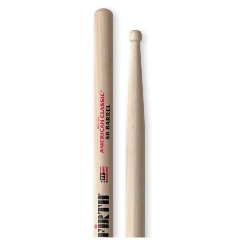 VICFIRTH V5BBRL BAGET 5B BARREL TİP, HICKORY, 0.595\"X16\" 3