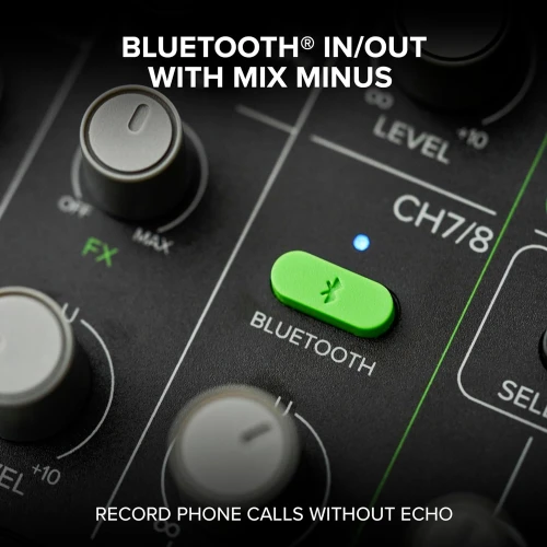 Mackie Mobilemix 8 Kanal Dahili Efektli ve Bluetooth Bağlantılı Pil ile Çalışabilen Mikser 7