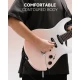 Donner DMT-66 Elektro Gitar (Pink-White Gradient) 6