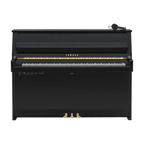 Yamaha B10 SC3 Silent Akustik Duvar Piyano (Parlak Siyah) 2