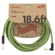 Fender Festival Düz/L Uçlu 5m Pure Hemp Yeşil Enstrüman Kablosu 1
