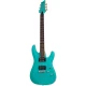 Schecter C-6 Deluxe Elektro Gitar (Satin Aqua) 1