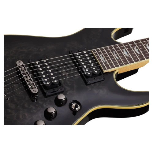 Schecter Omen Extreme 7 Telli Elektro Gitar (See-Thru Black) 4