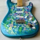 1997 Fender Japan Vintage 57 Reissue Blue Flower Stratocaster Crafted in Japan 6