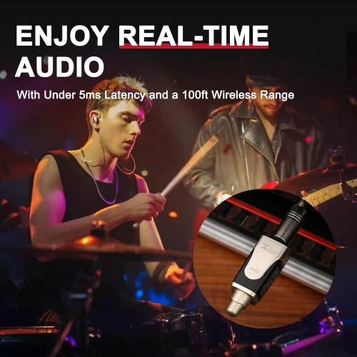 Xvive XV-U45R Kablosuz In-Ear Monitor Sistemi için Sadece Alıcı 6