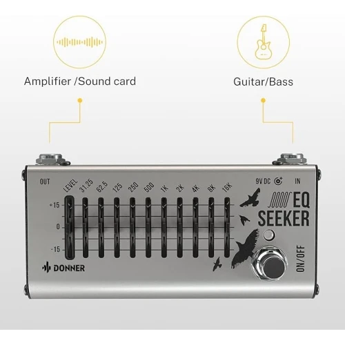 Donner EQ Seeker 10 Band EQ Pedalı 3