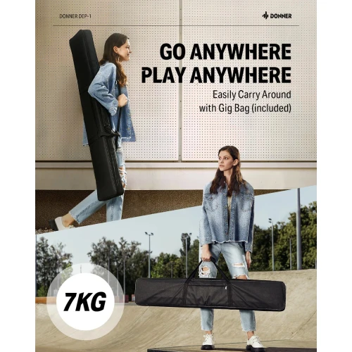 Donner DEP-1 Taşınabilir Dijital Piyano (Beyaz) 8