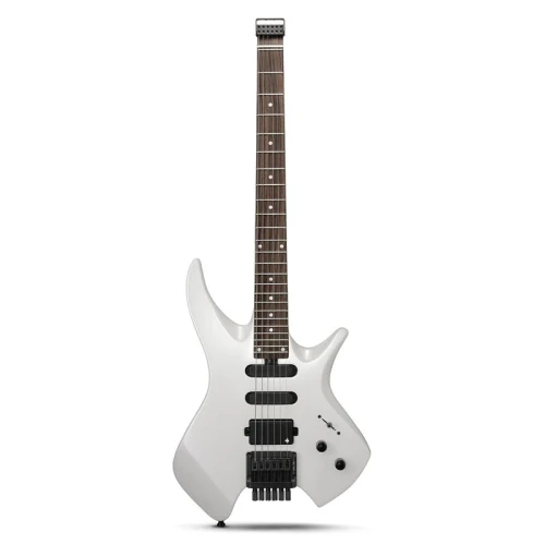 Donner HLX-500 Headless Elektro Gitar (Beyaz) 1