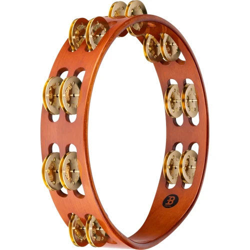 Meinl TA2B-AB Brass Jingle 2-Rows Hand Tamburin (Antique Brown) 2