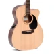 Ditson 000C-10E Cutaway Elektro akustik Gitar (Natural) 2