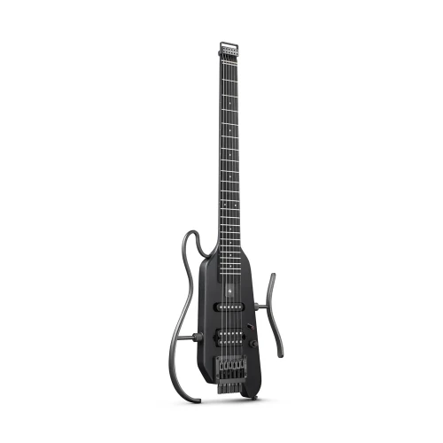 Donner Hush-X Headless Traveller Elektro Gitar (Siyah) 2