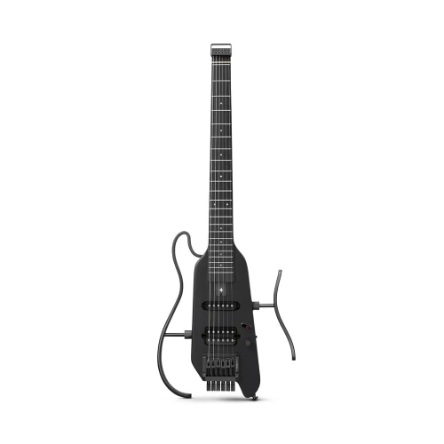 Donner Hush-X Headless Traveller Elektro Gitar (Siyah) 1