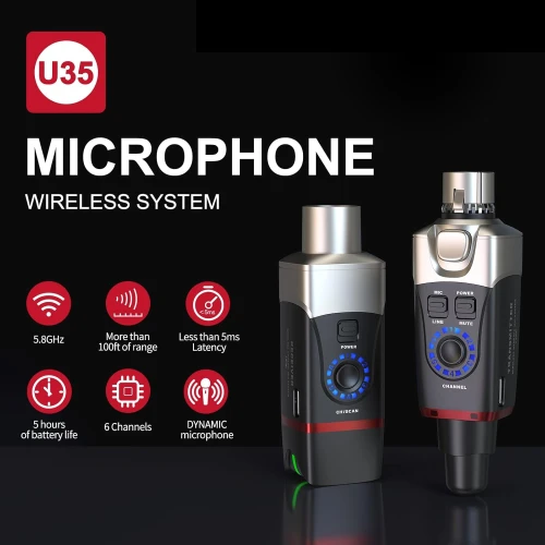 Xvive XV-U35R 5.8Ghz Kablosuz Mikrofon Sistemi - Sadece Alıcı 2