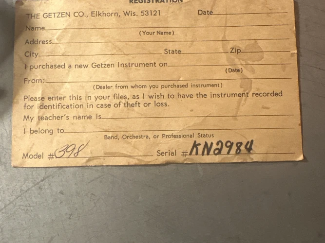 GETZEN “300” SERIES Bb VALVE TROMBONE VE ÇANTASI #398 10