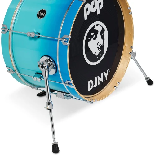 PDP Drums Daru Jones New Yorker II 4 Parça 18" Akustik Davul (Blue Fade) 6