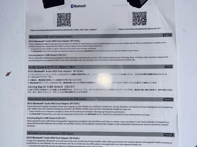 BOSS CUBE-ST2-R Cube Street Monitor Amfi 6