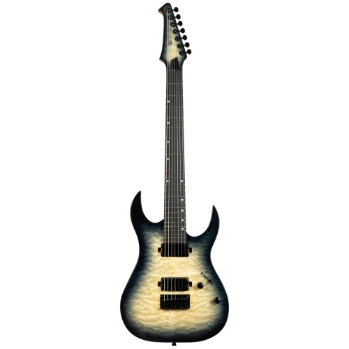 Spira S-507 QGY E 7 Telli Elektro Gitar (Trans Grey) 1