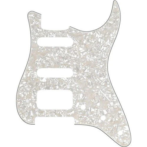 Fender Stratocaster H/S/S 11-Hole Mount Aged White Moto 4-Ply Pickguard 2