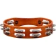 Meinl TA2AB Wood Nickelsilver Jingle 2-Rows Hand Tamburin (Antique Brown) 5