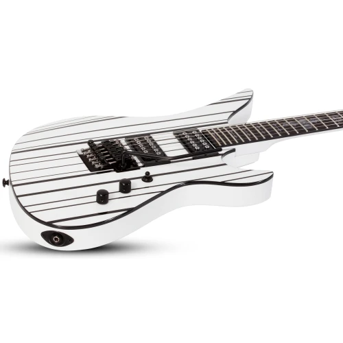 Schecter Synyster Standard Elektro Gitar (White w/Black Pinstripes) 2