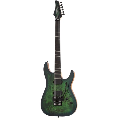 Schecter C-6 Pro FR Elektro Gitar (Aqua Burst) 2