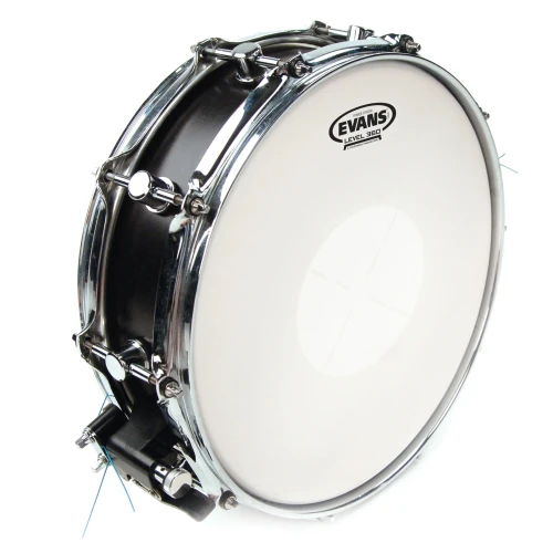 EVANS B14G1D 14" DERİ POWER CENTER TRAMPET KUMLU BEYAZ DOTLU 1