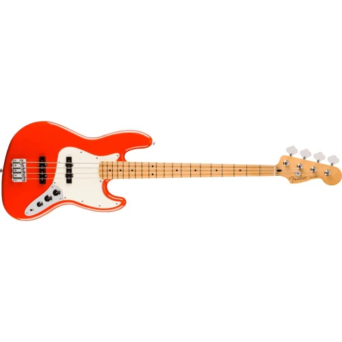 Fender Player II Jazz Bass Akçaağaç Klavye Coral Red Bas Gitar 1
